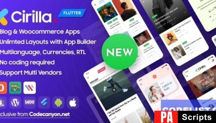 Cirilla v4.0.0 – Multipurpose Flutter App For WordPress & Woocommerce