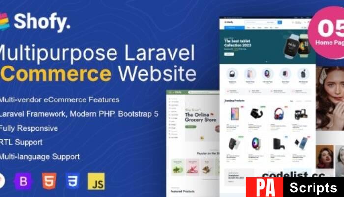 Shofy v1.1.6 – eCommerce & Multivendor Marketplace Laravel Platform – nulled