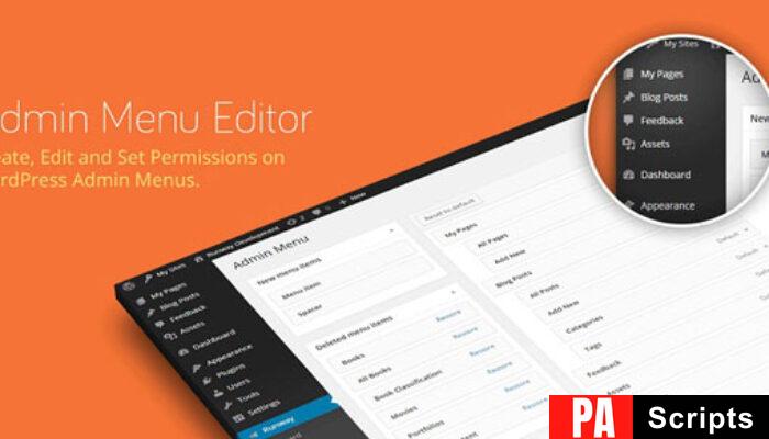 Admin Menu Editor Pro v2.26 + Addons