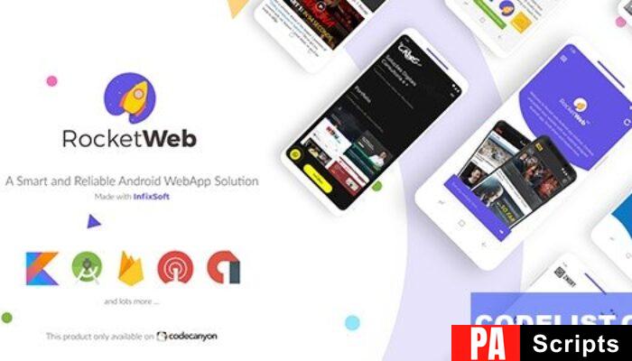 RocketWeb v1.5.1 – Configurable Android WebView App Template