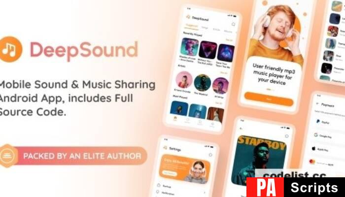 DeepSound Android v3.4 – Mobile Sound & Music Sharing Platform Mobile Android Application