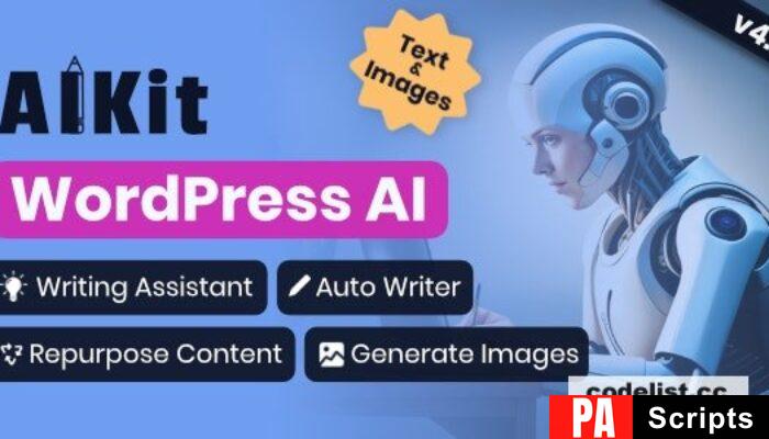 AIKit v4.17.0 – WordPress AI Automatic Writer, Chatbot, Writing Assistant & Content Repurposer