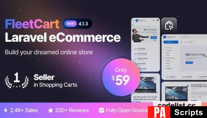 FleetCart v4.3.1 – Laravel Ecommerce CMS – nulled