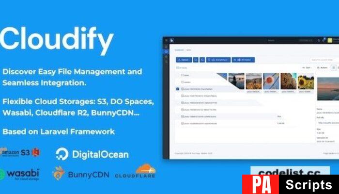 Cloudify v1.0.8 – Self-Hosted File Manager and Cloud Storage – nulled