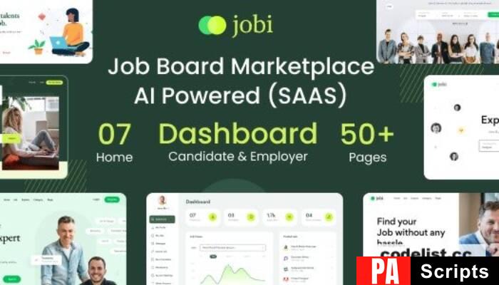 Jobi v1.6 – Job Board Marketplace – AI Powered (SAAS) – nulled