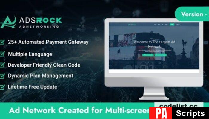 AdsRock v2.0 – Ads Network & Digital Marketing Platform – nulled