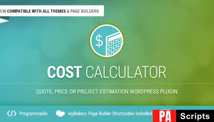 Cost Calculator v2.4.3 – WordPress Plugin