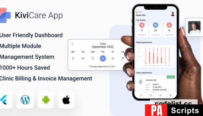 KiviCare Flutter 3.x App – Clinic & Patient Management System v9.4.0