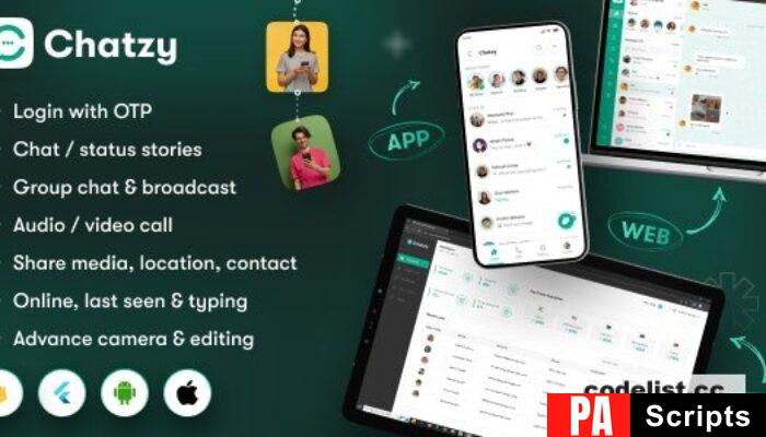 Chatzy v1.0.8 – Whatsap Clone Chat & Call App